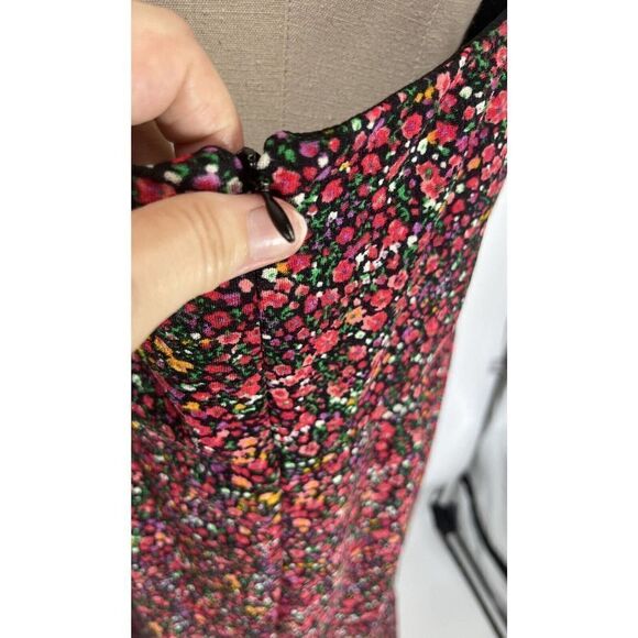 Anthropologie Hutch Dress Ditsy Floral Sweetheart Midi Flounce Hem XL Romantic - Picture 13 of 16